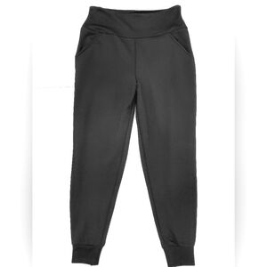 Spanx Assets jogger pants women's size XL black high rise wide mesh lined waist